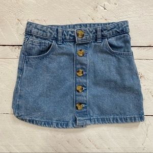 Denim & Co Girl’s Button Front Jean Skirt